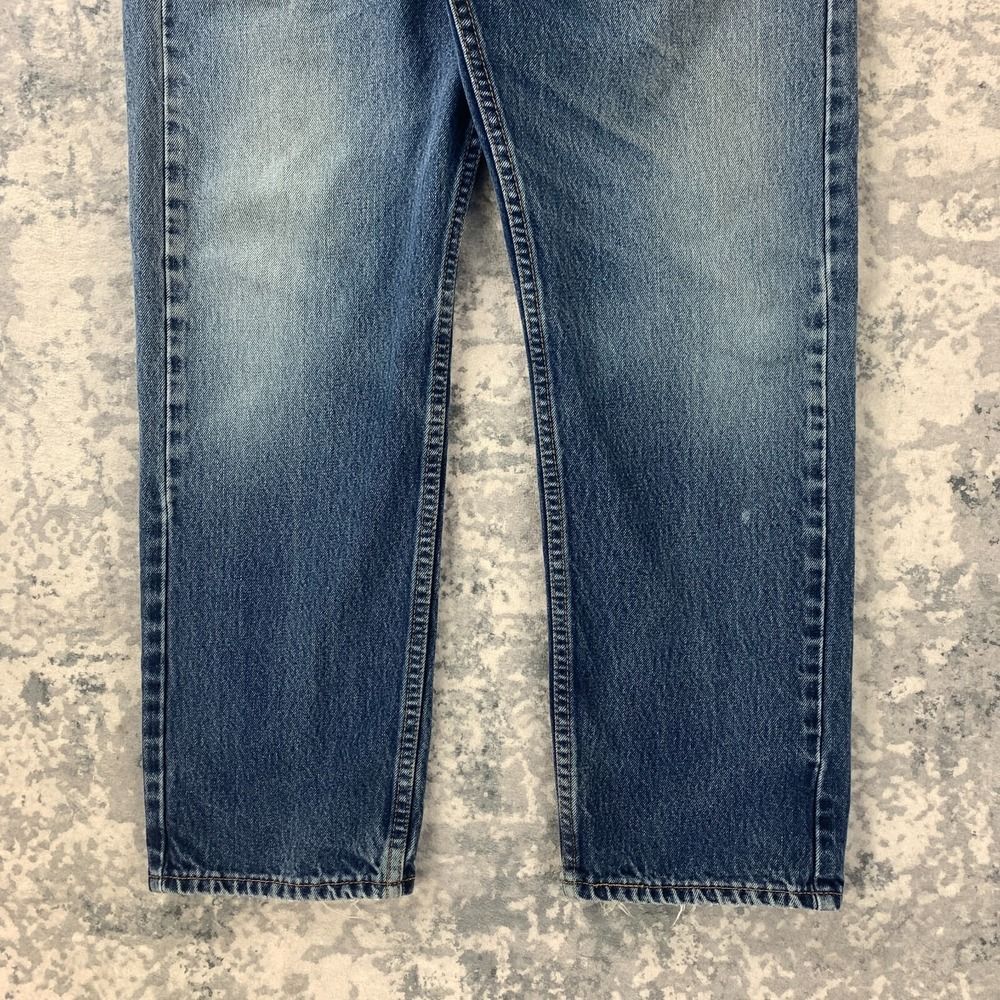 Levis Jeans Mens 36x28 Blue Pants‎ Faded 505 Straight Workwear Denim Tag 36x30 - Picture 5 of 15